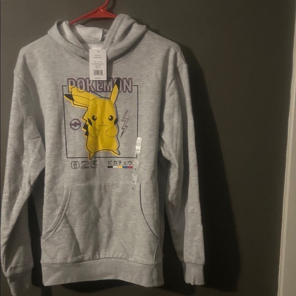 Gray Pikachu Hoodie for Men